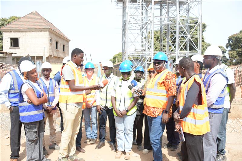 NAWEC media caravan group photo — WASIB Project tour