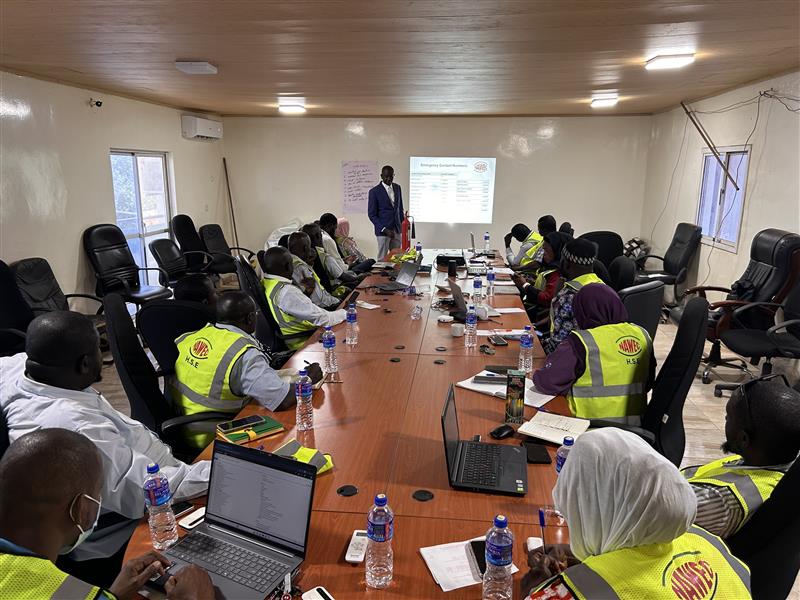 Departmental representatives in session on Training Day One