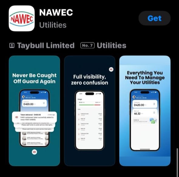 NAWEC Mobile App on Apple App Store