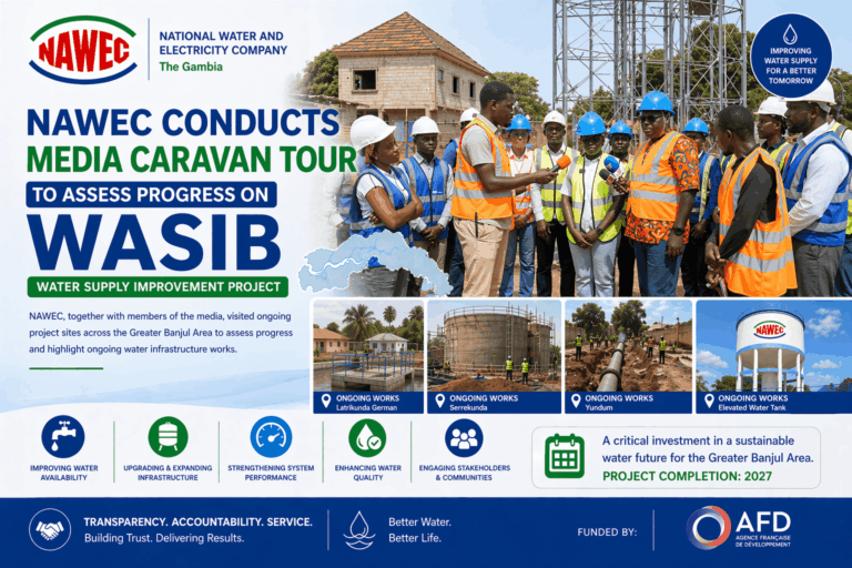 Taking the Media to the Ground: NAWEC Opens Up the WASIB Project to Public Scrutiny