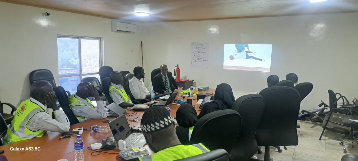 Managing Director delivering opening remarks at HSE Champions training