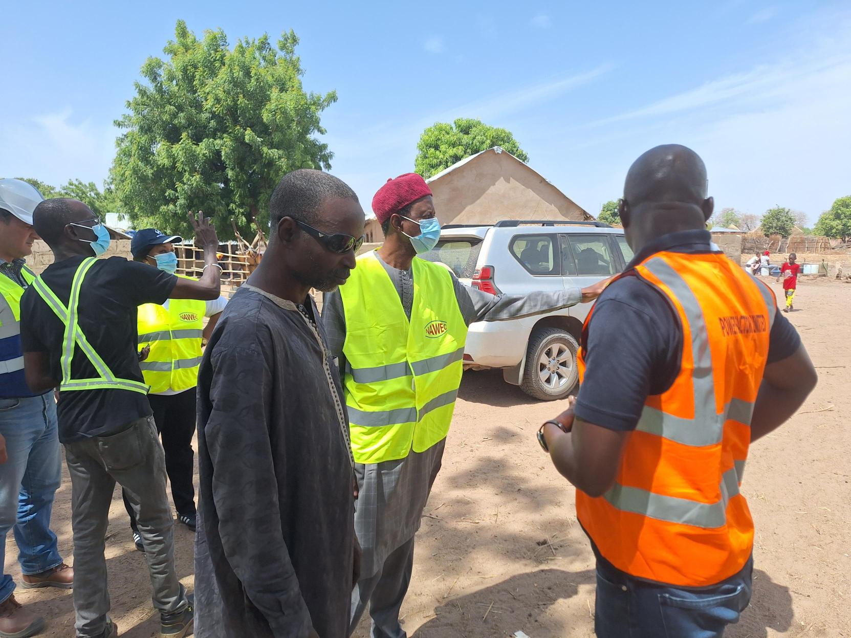 PIU officials and engineers during on-site inspection