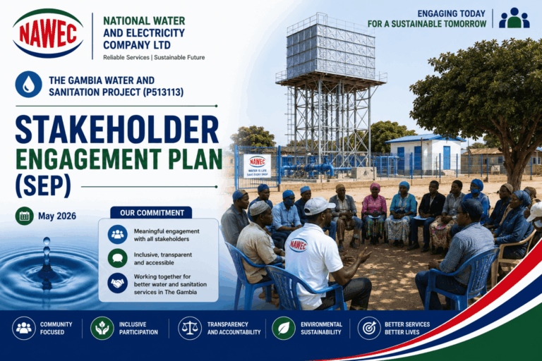 NAWEC Discloses Stakeholder Engagement Plan for the Gambia Water and Sanitation Project — Have Your Say
