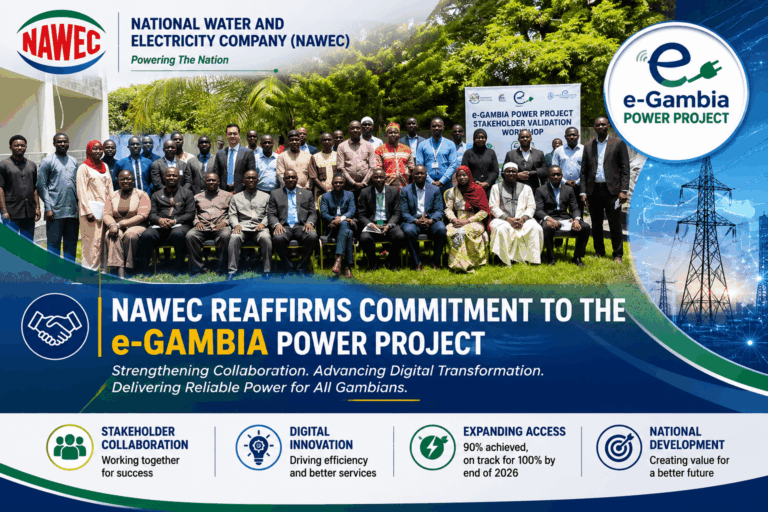 NAWEC Reaffirms Commitment to the e-Gambia Power Project