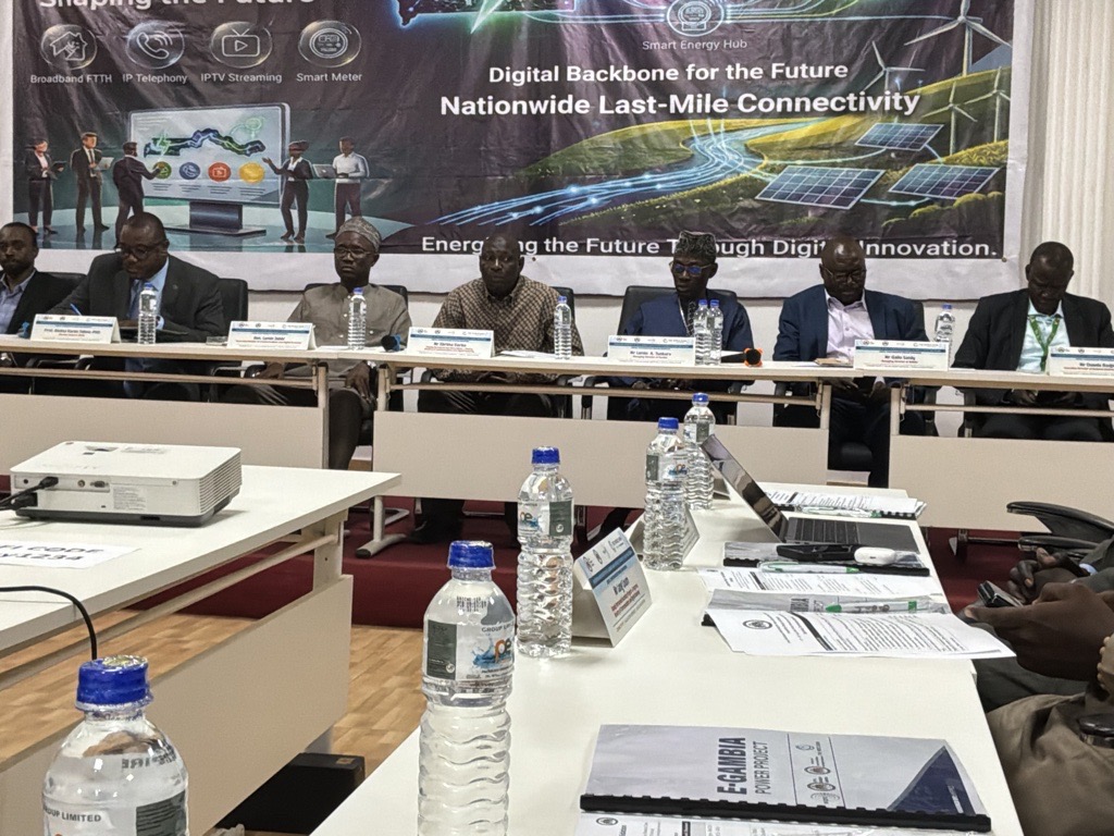 Participants at the e-Gambia Power Project Stakeholder Validation Workshop, Banjul