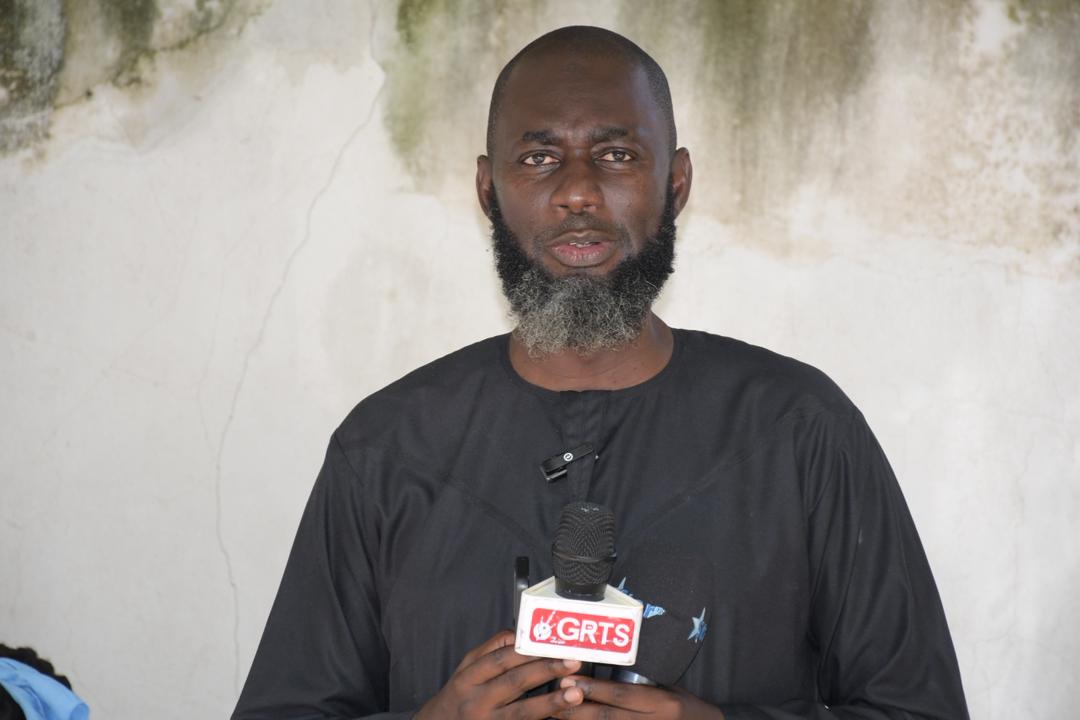 GIRAV Project Coordinator Mr Mamour M. Jagne delivering remarks at the vehicle handover ceremony