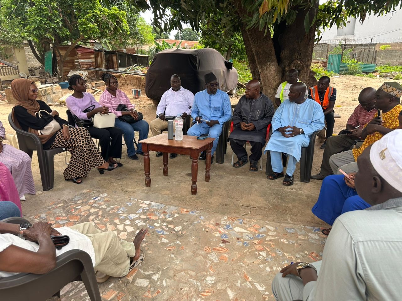 NAWEC meeting with community representatives from Bundung and Tallinding as part of project sensitization sessions